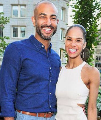 Olu Evans with his spouse Misty Copeland